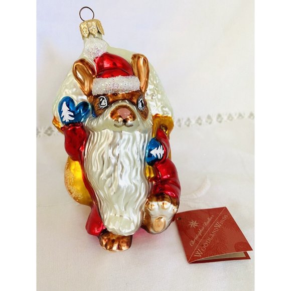 Christopher Radko Woodland Winds Blizzard Santa 1998 Christmas Collectible - Picture 2 of 5